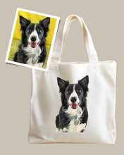 Load image into Gallery viewer, Custom Pet Portrait Tote Bag - Rue Bear Necessities