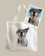 Load image into Gallery viewer, Custom Pet Portrait Tote Bag - Rue Bear Necessities