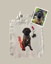Load image into Gallery viewer, Custom Pet Portrait Tote Bag - Rue Bear Necessities
