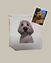 Load image into Gallery viewer, Custom Pet Portrait Tote Bag - Rue Bear Necessities