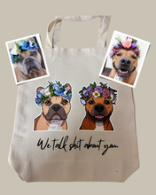 Load image into Gallery viewer, Custom Pet Portrait Tote Bag - Rue Bear Necessities