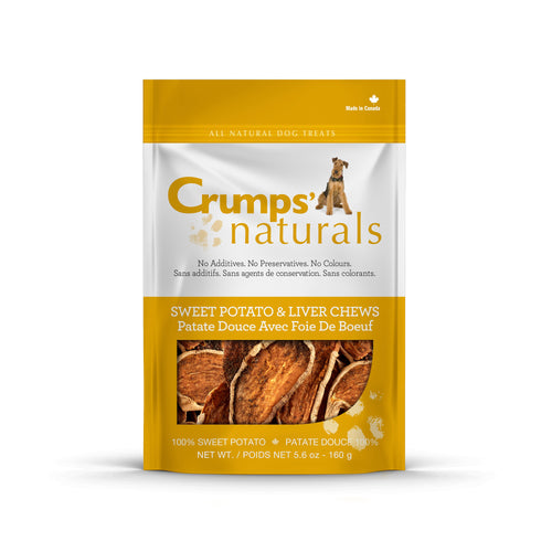 Crumps Naturals Sweet Potato &  Liver Chews