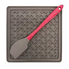 Messy Mutts Silicone Therapeutic Feeding Mat with Silicone Spatula