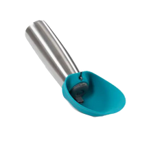 Load image into Gallery viewer, Messy Mutts Double Wall Stainless Travel Water Bottle with Flip Up Bowl