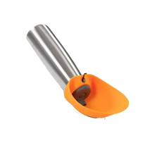 Load image into Gallery viewer, Messy Mutts Double Wall Stainless Travel Water Bottle with Flip Up Bowl